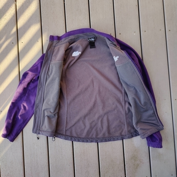 The North Face TNF Windwall Fleece Zip Up Jacket Dark Purple Coat Women's Medium - Picture 11 of 12
